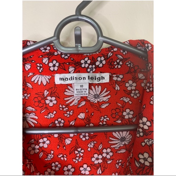 Red floral sleeveless dress - Picture 2 of 5